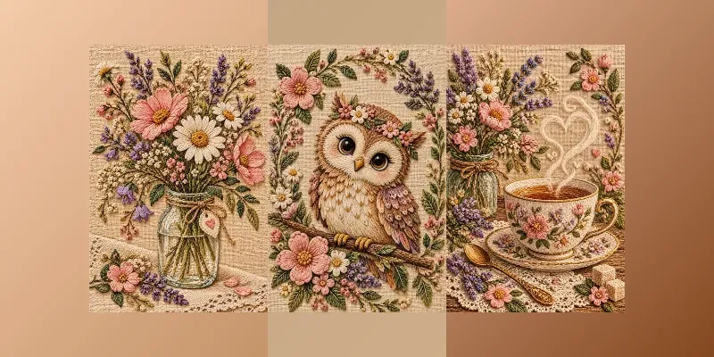 Whimsical Embroidery Art