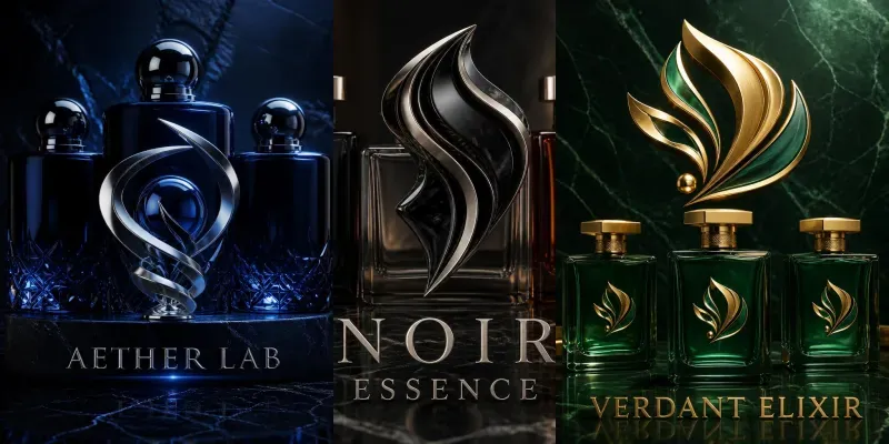 Premium 3D Perfume Logo Generator generated by undefined