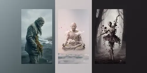 Custom Stone Figure Art Generator generated by gemini-image