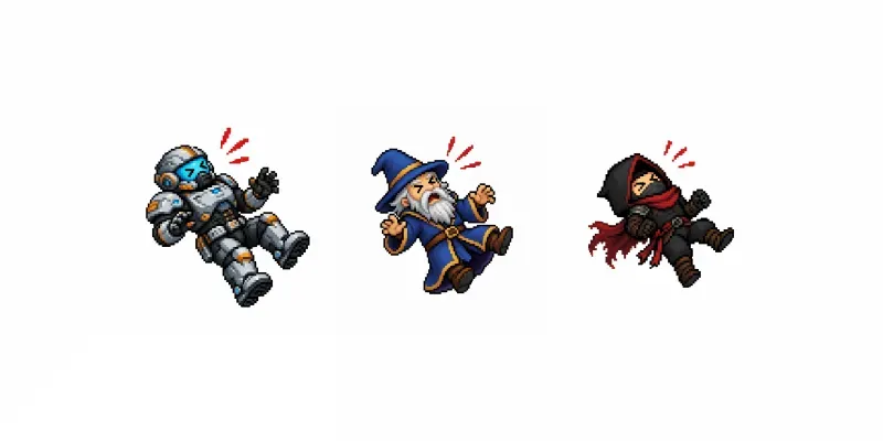 8bit RPG Hurt Pose Generator generated by undefined