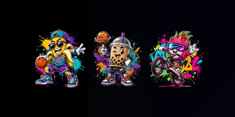 Urban Graffiti Mascot Collections generated by undefined