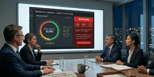 Breakeven Calculator Cash Flow Warning generated by claude