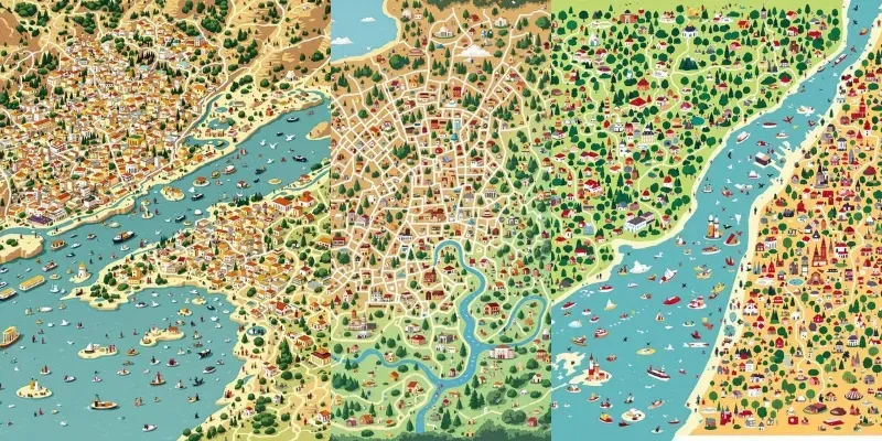 Color Game Maps Illustrated Color Maps generated by undefined