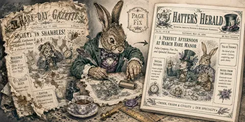 Illustrated Storybook Newspapers generated by chatgpt-image