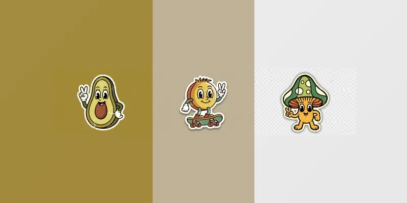 Retro 70s Groovy Mascot Sticker Art generated by undefined