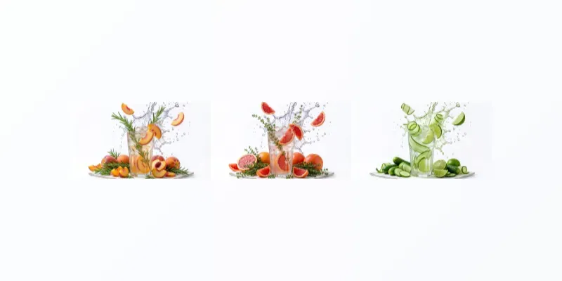 Natural Classic Fruit Splash Photo Shoots generated by undefined