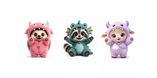 Cute Chibi Monster Pets generated by chatgpt-image