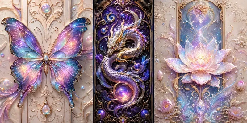 Celestial Fantasy Panel Art generated by undefined