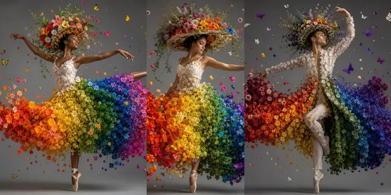 Rainbows In Bloom generated by undefined