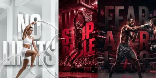 Striking Sports Advertising Poster Generator generated by gemini-image