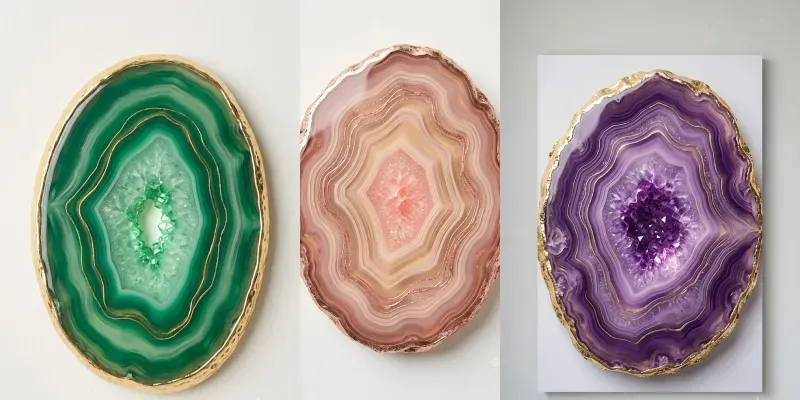 Agate Geode Slice Art Studios generated by undefined