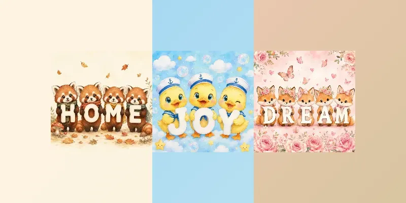 Cute Letter Critters generated by undefined