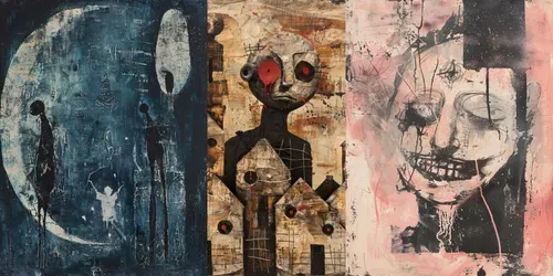 Surreal Folk Storytelling Art generated by midjourney