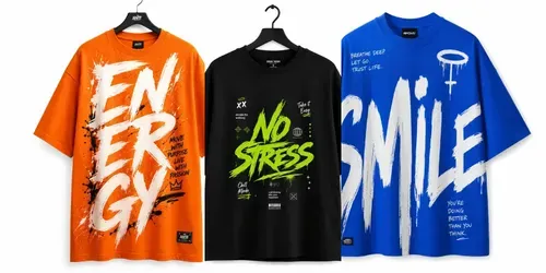Urban Smile Typography Tees generated by chatgpt-image