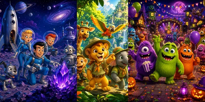 Premium Cartoon Art Collections generated by undefined