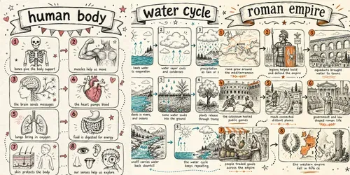 History Sketchnote Lesson Pages generated by chatgpt-image