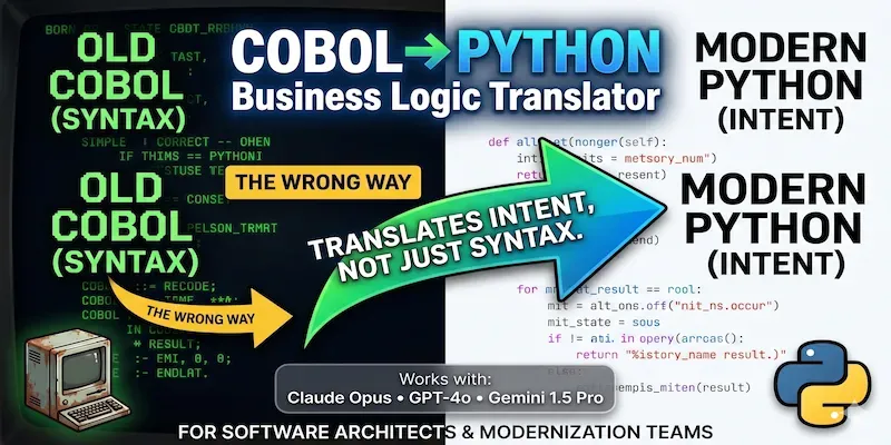 Cobol To Python Translator generated by undefined