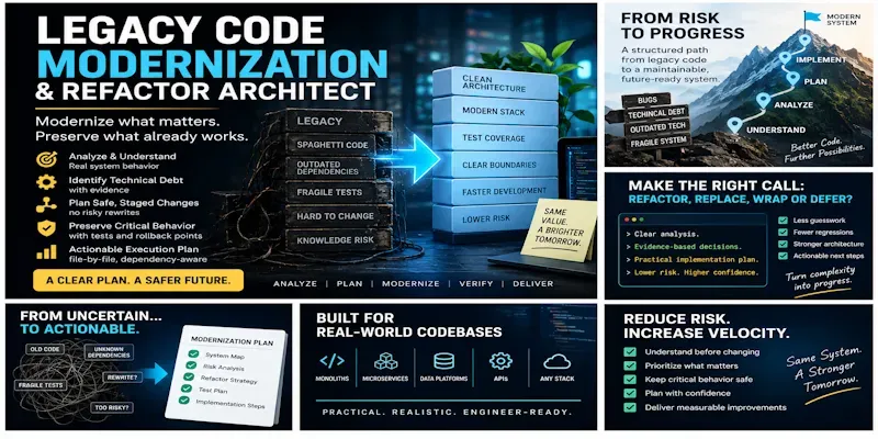 Legacy Code Modernization Refactor