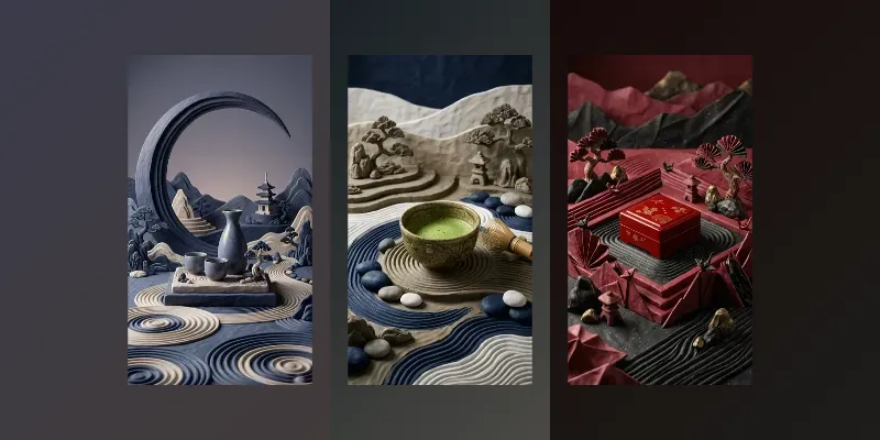 Zen Aesthetics Handmolded Clay Studios generated by undefined