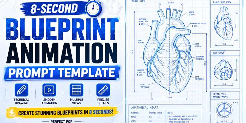 Blueprint Draw Animation 8s Template Pros generated by undefined