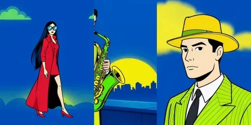 Retro Pop Francobelgian Comic Videos generated by grok-video