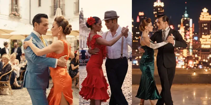 Romantic Vintage Couple Dance Videos generated by undefined