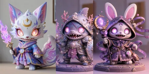 Mystic Monster Toy Collections generated by chatgpt-image
