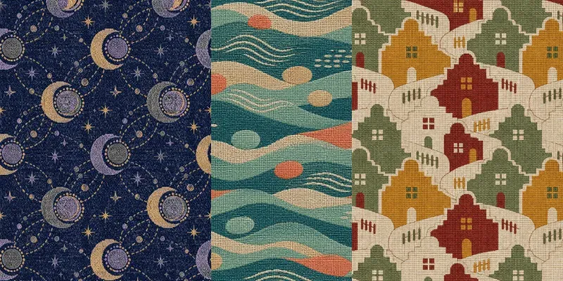 Seamless Woven Surface Patterns generated by undefined