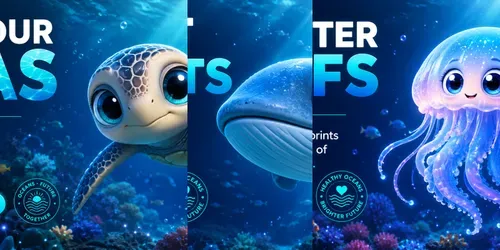 3D Marine Campaign Poster Creators generated by chatgpt-image