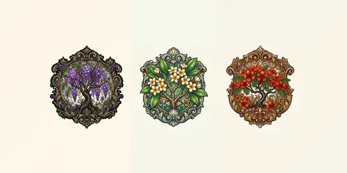 Blossom Tree Emblems generated by gemini-image
