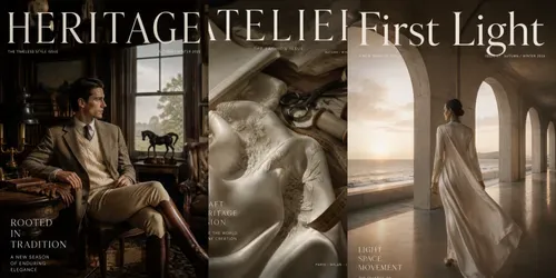 Quiet Luxury Magazine Cover Generator generated by chatgpt-image
