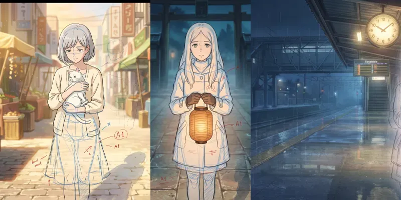 Unfinished Anime Keyframe Scenes