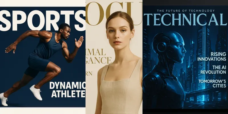 Luxury Magazine Cover Editorials generated by undefined