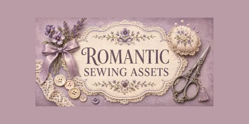 Romantic Sewing Assets generated by undefined