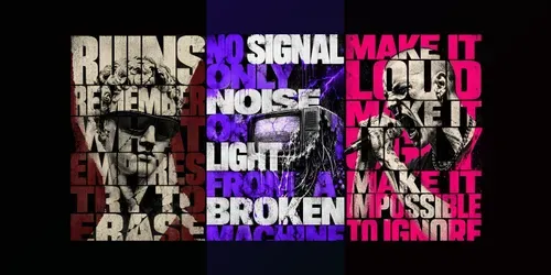 Brutalist Blocktext Imprint Art generated by chatgpt-image