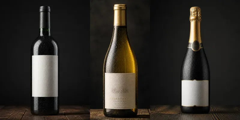 Luxury Wine Bottles Mockups generated by undefined