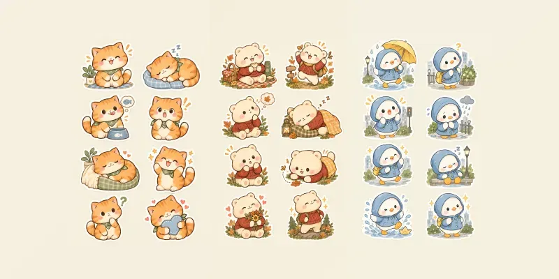 Premium Character Sticker Sheets