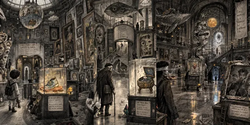 Surreal Museums Of Memories Doodle Art