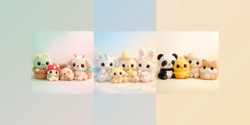 Ultra Cute Soft Plush 3D Friends Groups generated by undefined