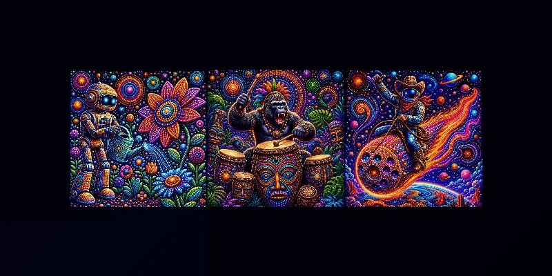 Psychedelic Dot Art Creators generated by undefined