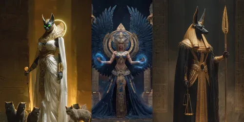 Egyptian Gods Hyperrealistic Art Generator generated by midjourney