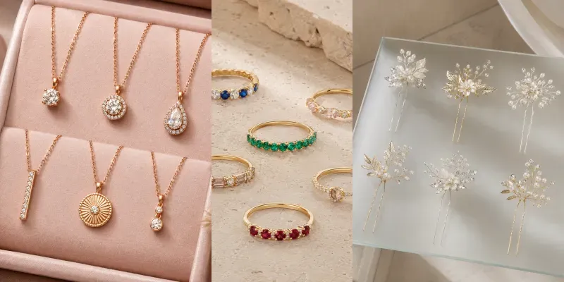 Jewelry Product Photo Displays generated by undefined