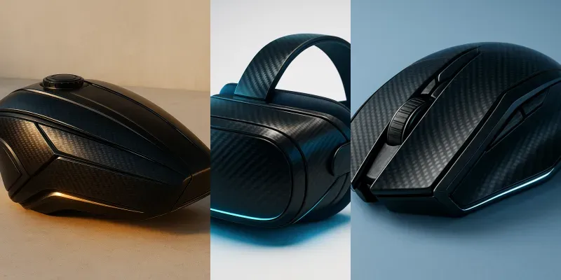 Futuristic Carbon Fiber Objects generated by undefined