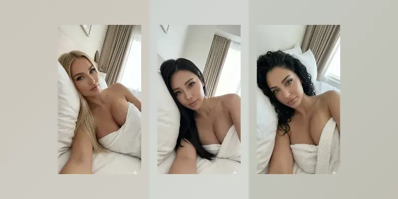 Beautiful Model Women Instagram Selfies generated by undefined