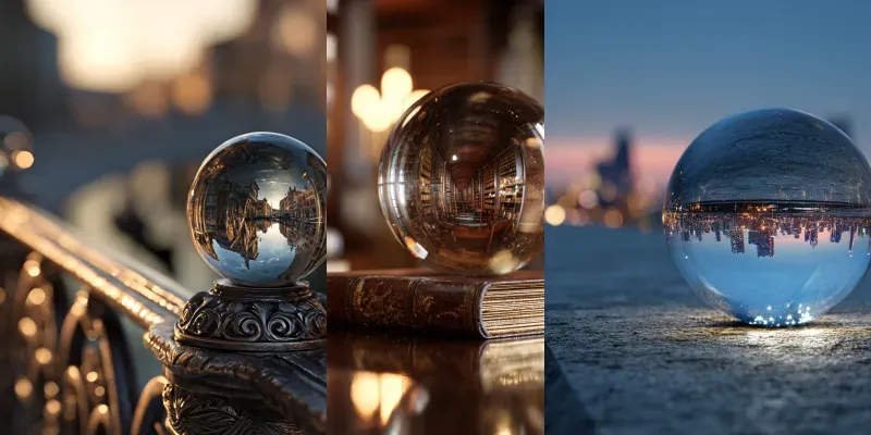 Glass Sphere Photography Generator generated by undefined