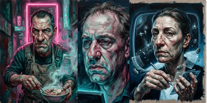 Iconic Caricature Oil Portrait Paintings generated by undefined