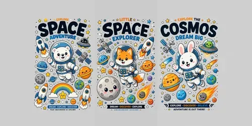 Cute Space Adventure Friends generated by chatgpt-image