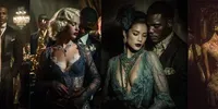 Cinematic Couple Jazz Party Photos midjourney prompt mini thumbnail