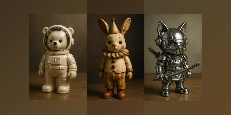 Realistic Designer Art Toy Scene Renders generated by undefined