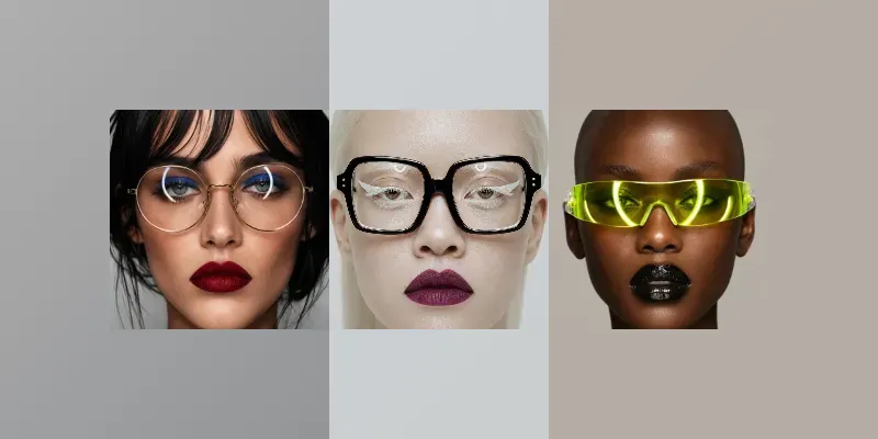 High Fashion Eyewear Portraits generated by undefined